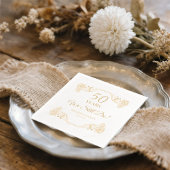 "We Still Do" 50th Wedding Anniversary Floral Folie Servetten