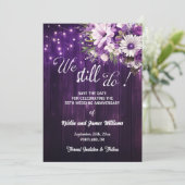 We Still Do 55e trouwjubileum slingerlichtjes Save The Date (Staand voorkant)