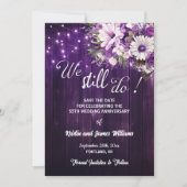 We Still Do 55th Wedding Anniversary String Lights Save The Date (Voorkant)