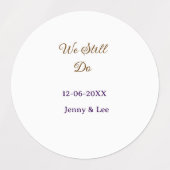We still do brown pink name date year boho retro s labels (Design 1)