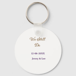 We still do bruin roze naam datum jaar boho retro sleutelhanger