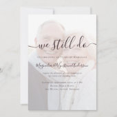 We Still Do Foto QR-code Huwelijksbelofte Vernieuw Kaart (Voorkant)