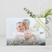 We Still Do! | Modern 50th Anniversary Kaart (Staand voorkant)