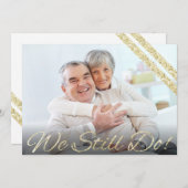 We Still Do! | Modern 50th Anniversary Kaart (Voorkant / Achterkant)