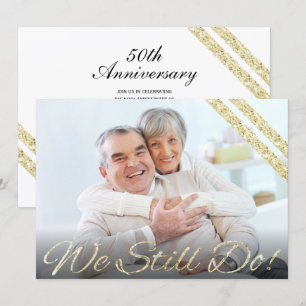 We Still Do!   Modern 50th Anniversary Kaart