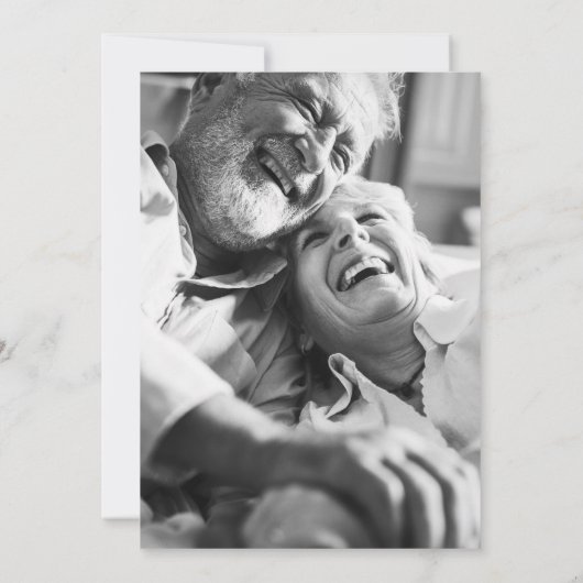 We Still Do Vow Renewal Bloemenkrans Foto Kaart (Achterkant)