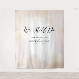We Still Do Watercolor Trouwdag Jubileum Wandkleed