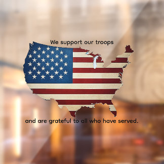 We support our troops and all who have served raamsticker