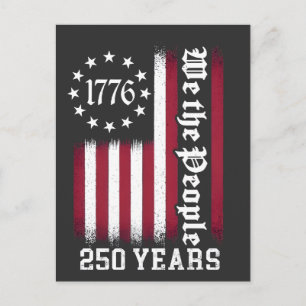 We The People 250 jaar jubileum VS Feestdagenkaart
