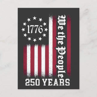 We The People 250 jaar verjaardag VS Briefkaart
