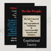 We the People 4th Amendment Kaart (Voorkant / Achterkant)
