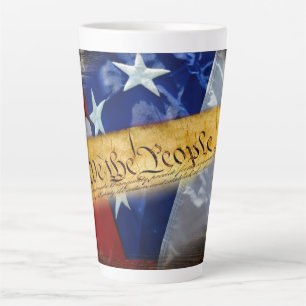 We The People Amerikaanse Vlag Latte Mok