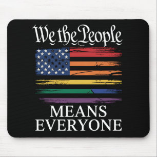 We The People Betekent Iedereen LGBTQ Pride Muismat