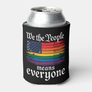 We The People Betekent Iedereen USA Vlag LGBTQ Blikjeskoeler
