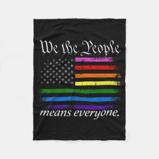 We The People Betekent Iedereen VS Trots Gelijkhei Fleece Deken