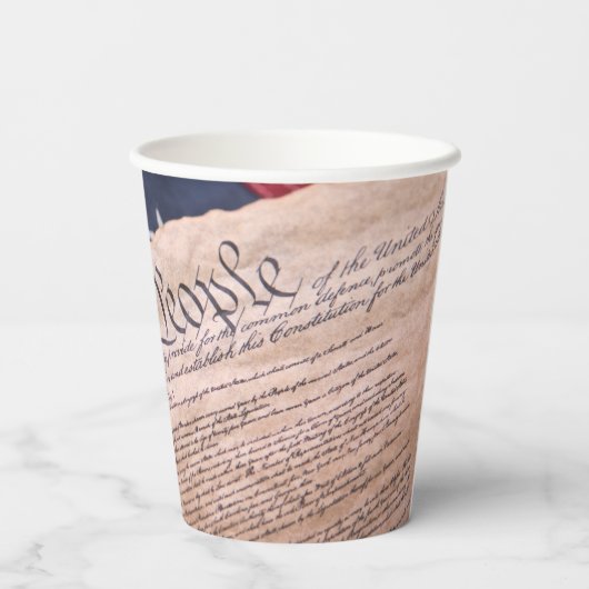 We the People Constitution Papieren Bekers (Achterkant)