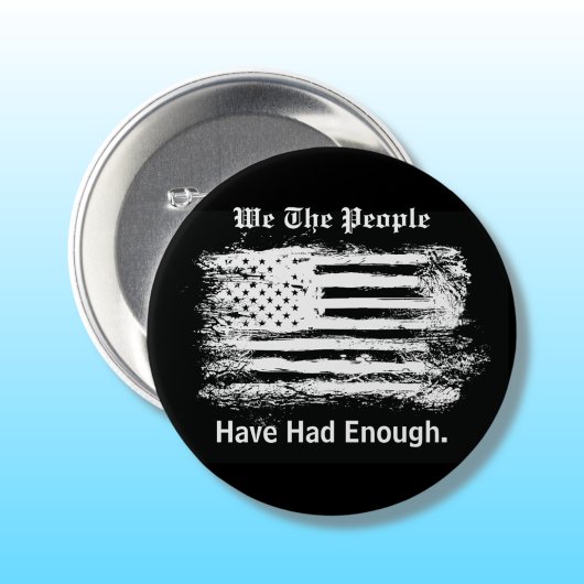 We The People Distressed Flag Ronde Button 7,6 Cm