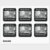 We The People Distressed Flag Vierkante Sticker (Vel)