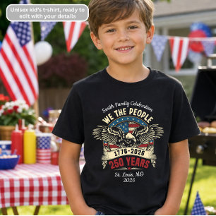 We the People Eagle Patriottisch 4 juli Kinderen T-shirt