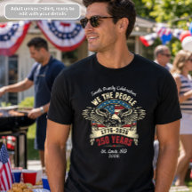 We the People Familie Feest T-Shirt 1776-2026