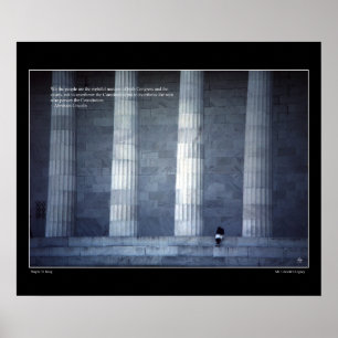 We the People - Lincoln Citation Poster
