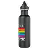 We The People Means Everyone Rainbow Gay Pride Waterfles (Rechts)