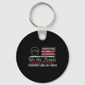 We The People Taco Foxtrot Delta Taco 1 Sleutelhanger (Voorkant)