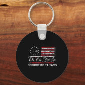 We The People Taco Foxtrot Delta Taco 1 Sleutelhanger (Voorkant)