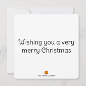 "We Three Queens" - Carte de Noël de chat (Dos)