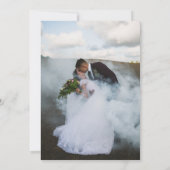 We Tied the Knot Eucalyptus Bladeren Foto Ontvangs Kaart (Achterkant)