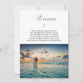 We Tied The Knot Summer Wedding  2 Photos Aankondiging (Achterkant)