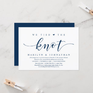 We Tied The Knot, Trouwen met Elopement Dinner Par Kaart