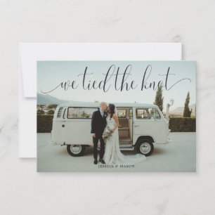 We Tied The Knot Uitnodiging Eloped Aankondiging F