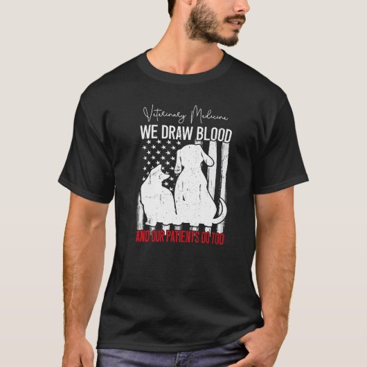 We trekken bloed dat onze patiënten te grappig vee t-shirt (Voorkant)
