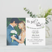 We trouwden Trouwreceptie Kaart (Staand voorkant)