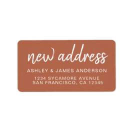 We’ve Moved Autumn Leaf New Address Etiket