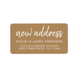 We’ve Moved Classic Apple Cinnamon New Address Etiket
