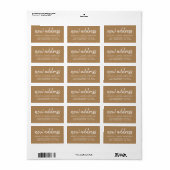 We’ve Moved Classic Apple Cinnamon New Address Etiket (Full Sheet)
