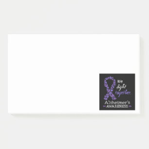 We vechten samen - Alzheimer bewustzijn Post-it® Notes