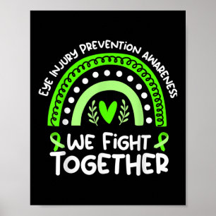 We vechten samen bewustzijn Shirt oogletsel preve Poster