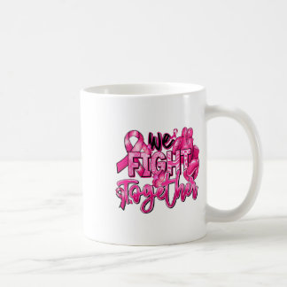 We vechten samen met Pink Warrior Breast Cancer Aw Koffiemok