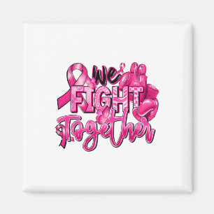 We vechten samen met Pink Warrior Breast Cancer Aw Magneet