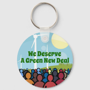 We verdienen een groene nieuwe deal sleutelhanger