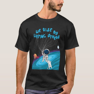 We verhogen door andere Astronaut Holding Cats P T-shirt