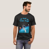 We verhogen door andere Astronaut Holding Cats P T-shirt (Voorkant volledig)