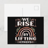 We verhogen door andere Inspirerend prijsopgave op Briefkaart (Voorkant / Achterkant)