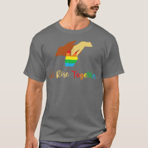 We verhogen samen LGBT Q Pride Social1 T-shirt