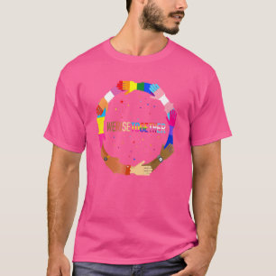 We verhogen samen LGBT Q Pride Social Justice Equa T-shirt