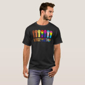 We verhogen samen zwarte lobt Gay Pride Support Lg T-shirt (Voorkant volledig)