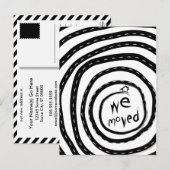 we verhuisden aankondiging (spiraalweg) (Voorkant / Achterkant)